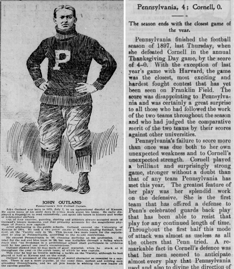 From left: The Philadelphia Inquirer (Nov. 30); The Pennsylvanian (Nov. 29)